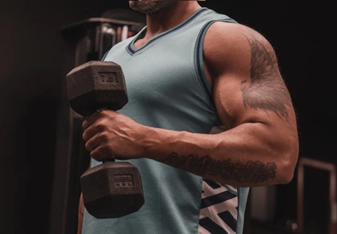 bodybuilder in the gym