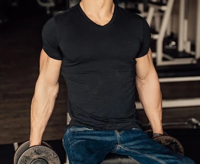 man with muscles