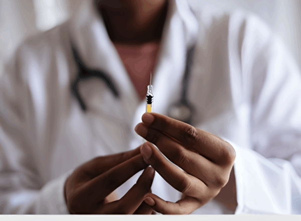 Scientist conducting research on retatrutide