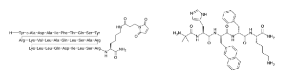 CJC-1295 and Ipamorelin compound structures